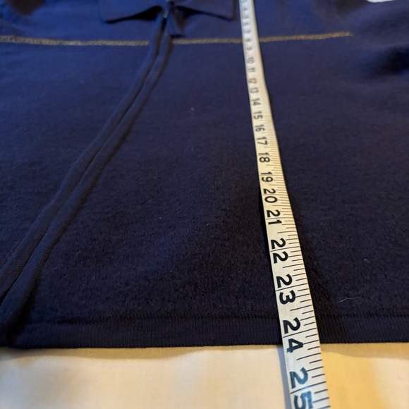 Vintage Woolrich Cardigan Womens Large Blue Full Zip 100% Wool Jacket Woolmark - Picture 5 of 8